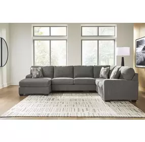 Revenna Greystone 3 Piece Modular Sectional with LAF Chaise