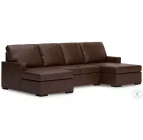 Dorracaster Coffee 3 Piece Sectional with Double Chaise