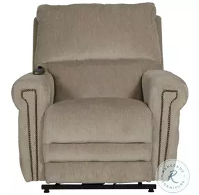 Warner Putty Lay Flat Power Lift Recliner with Power Headrest And Lumbar