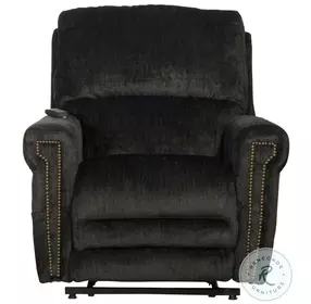 Warner Slate Lay Flat Power Lift Recliner with Power Headrest And Lumbar