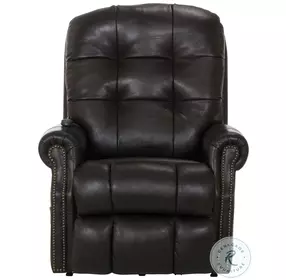 Madison Chocolate Leather Lay Flat Power Lift Recliner