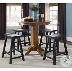 Innovations Black 24" Sawhorse Counter Height Chair