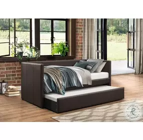 Adra Brown Twin Daybed with Trundle