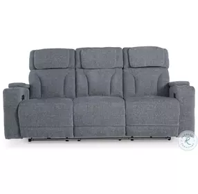 Forest Lake Steel Next-Gen Nuvella Performance Fabric Power Reclining Living Room Set with Adjustable Headrest