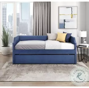 Shiloh Blue Twin Daybed with Trundle