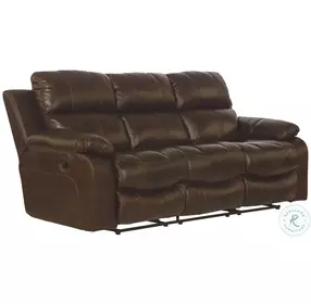 Positano Cocoa Leather Reclining Living Room Set