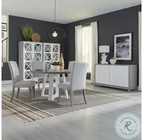 Palmetto Heights Grey Upholstered Side Chair Set of 2