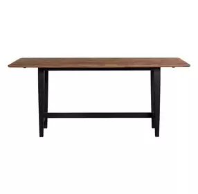 Austin Natural Mango and Black Rectangular Counter Height Dining Room Set