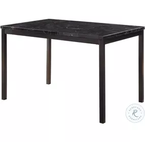 Tempe Black Marble Top Dining Room Set