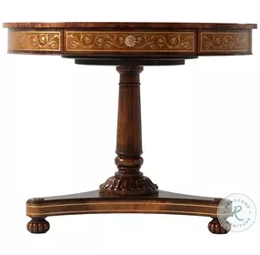 The Scrolling Ramsey Mahogany Vine 38" Round Center Table