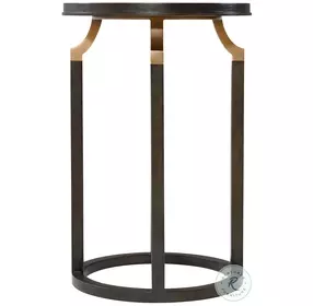 Usha Ardoise 16" Round Accent Table