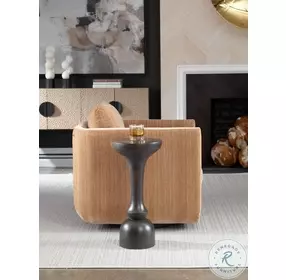 Gambrel Rich Black Accent Table
