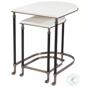 Torrance Whitney 35 D Shape 20" Nest of Tables