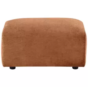 Burnett Burnt Orange Upholstered Rectangular Ottoman