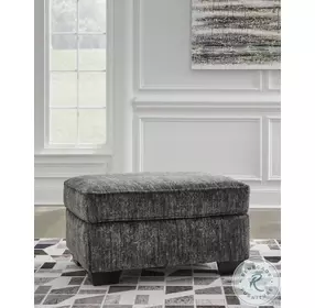 Lonoke Gunmetal Ottoman