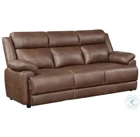 Ellington Dark Brown Padded Arm Living Room Set
