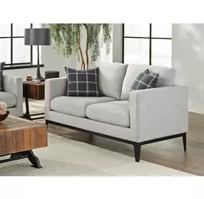 Apperson Light Gray 56" Loveseat