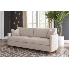 Corliss Beige Velvet Living Room Set
