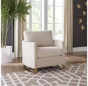 Corliss Beige Velvet Chair