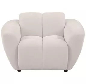Destino Greige Upholstered Lounge Chair