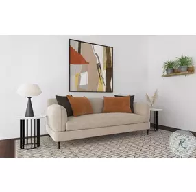 Jade Latte Sculpted Track Arm Living Room Set