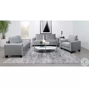 Davis Gray Rolled Arm Chair