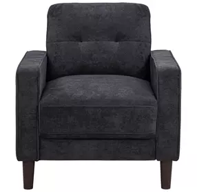 Bowen II Steel Gray Upholstered Lounge Chair