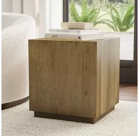 Layne Light Brown Square End Table