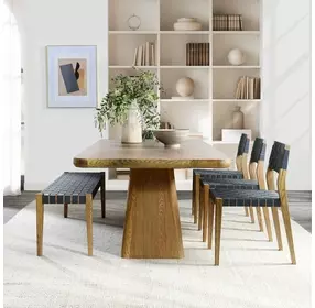 Orlando Light Brown 95" Rectangular Dining Table