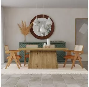 Orlando Light Brown 71" Rectangular Dining Table