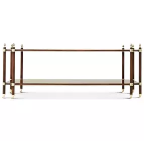 English Cabinet Maker Completon Rectangular Regency Tiers Occasional Table Set