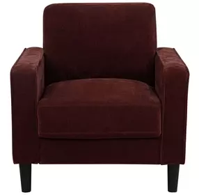 Ruth Rust Red Upholstered Accent Chair