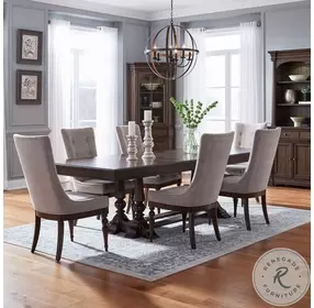 Arden Road Satin Cherry Upholstered Side Chair Set Of 2