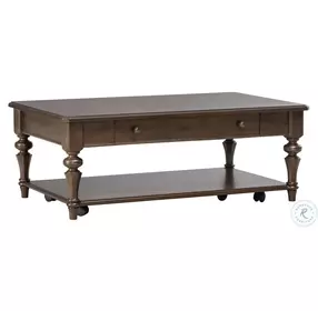 Arden Road Satin Cherry Rectangular Occasional Table Set