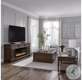 Arden Road Satin Cherry Collector Cocktail Table