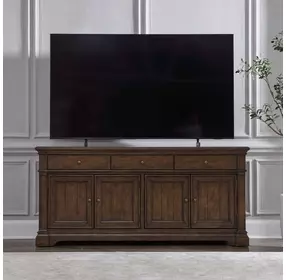 Hampton Road Satin Cherry 74" TV Stand