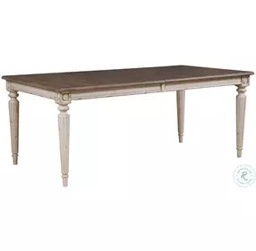Southbury Fossil And Parchment Extendable Rectangular Dining Room Set