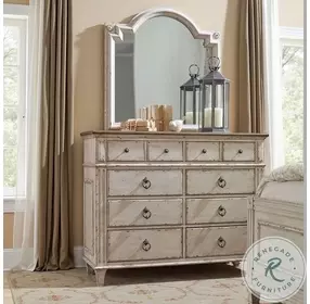 Westvale Parchment Bureau Mirror