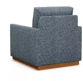 Meadow View Blue Upholstered Swivel Chair