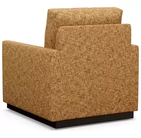 Meadow View Orange Upholstered Swivel Chair