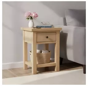 Emilia Natural Rectangular End Table
