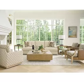 Millington White 95" Sofa by Barclay Butera