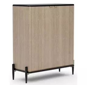 Madera Chocolate Koto Matte and Modern Walnut 2 Door Accent Chest