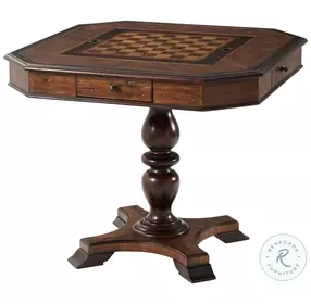 Ellery Black And Brown 36" Game Table