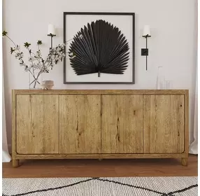 Orlando Light Brown 4 Door Buffet