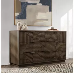 Santa Clara Toasted Brown 6 Drawer Dresser