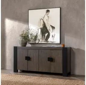 Deaven Toasted Brown 4 Door Buffet
