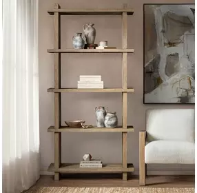 Karlla Natural Clay Bookshelf