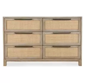 Jensen Meadow Taupe 6 Drawer Dresser
