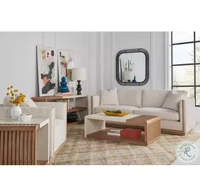 Portico Sienna And White Cocktail Table